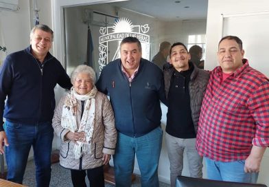 Juana Vera, un verdadero hito del folklore cuyano, visitó al intendente Daniel Orozco