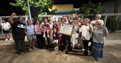 Instalan luminarias en sector céntrico de la comuna de Graneros